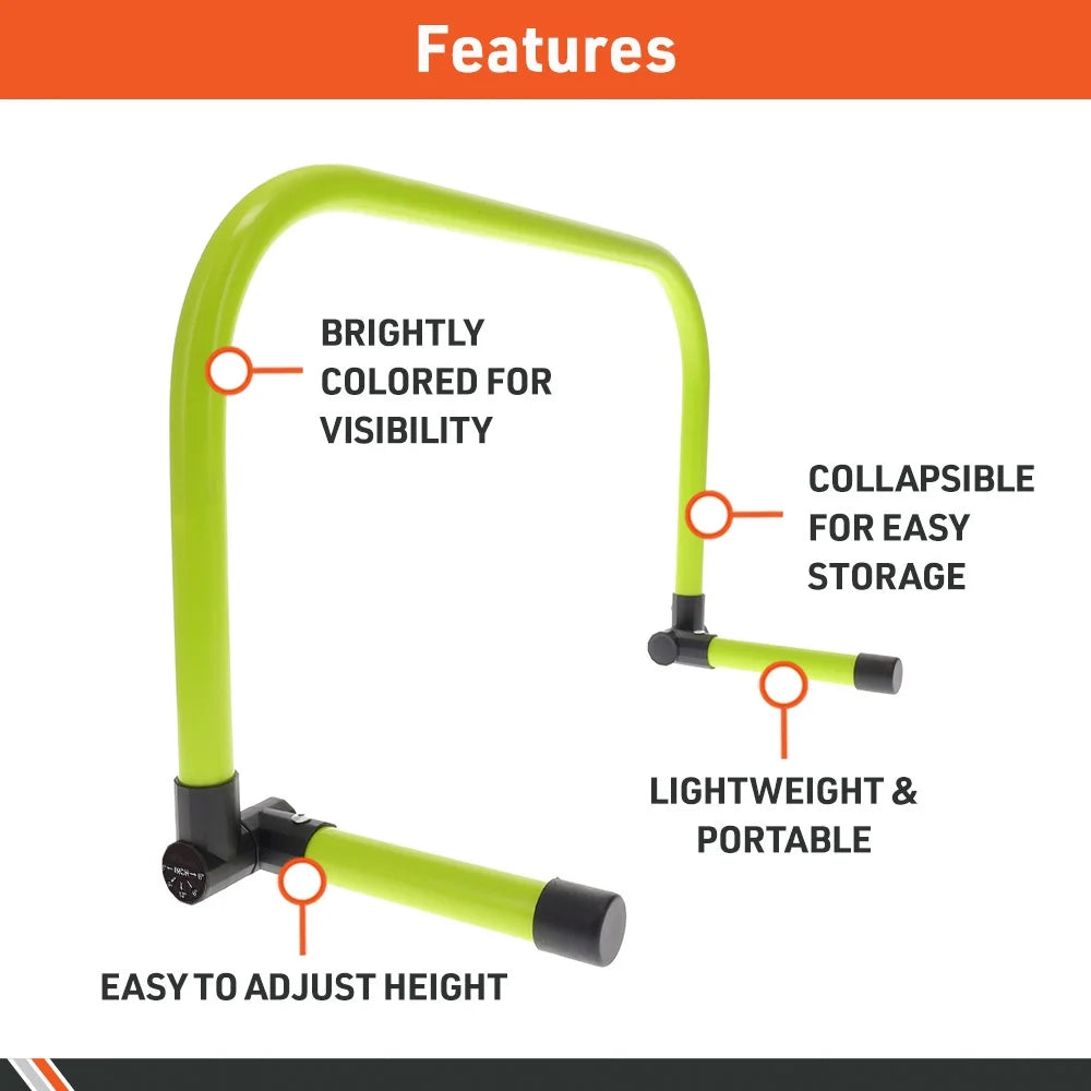 Adjustable Athletic Speed Training Hurdles, Jumping & Speed Training Fitness Equipment, Hurdles for Track & Field, Basketball, Soccer & More, Set of 5