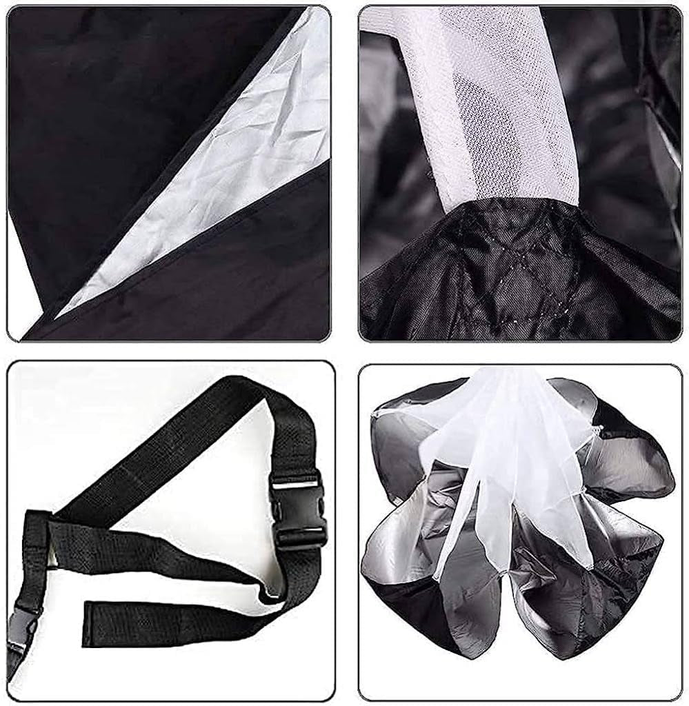 Running Speed Training Football Parachute - 48" Inch for Kids Resistance Sprint