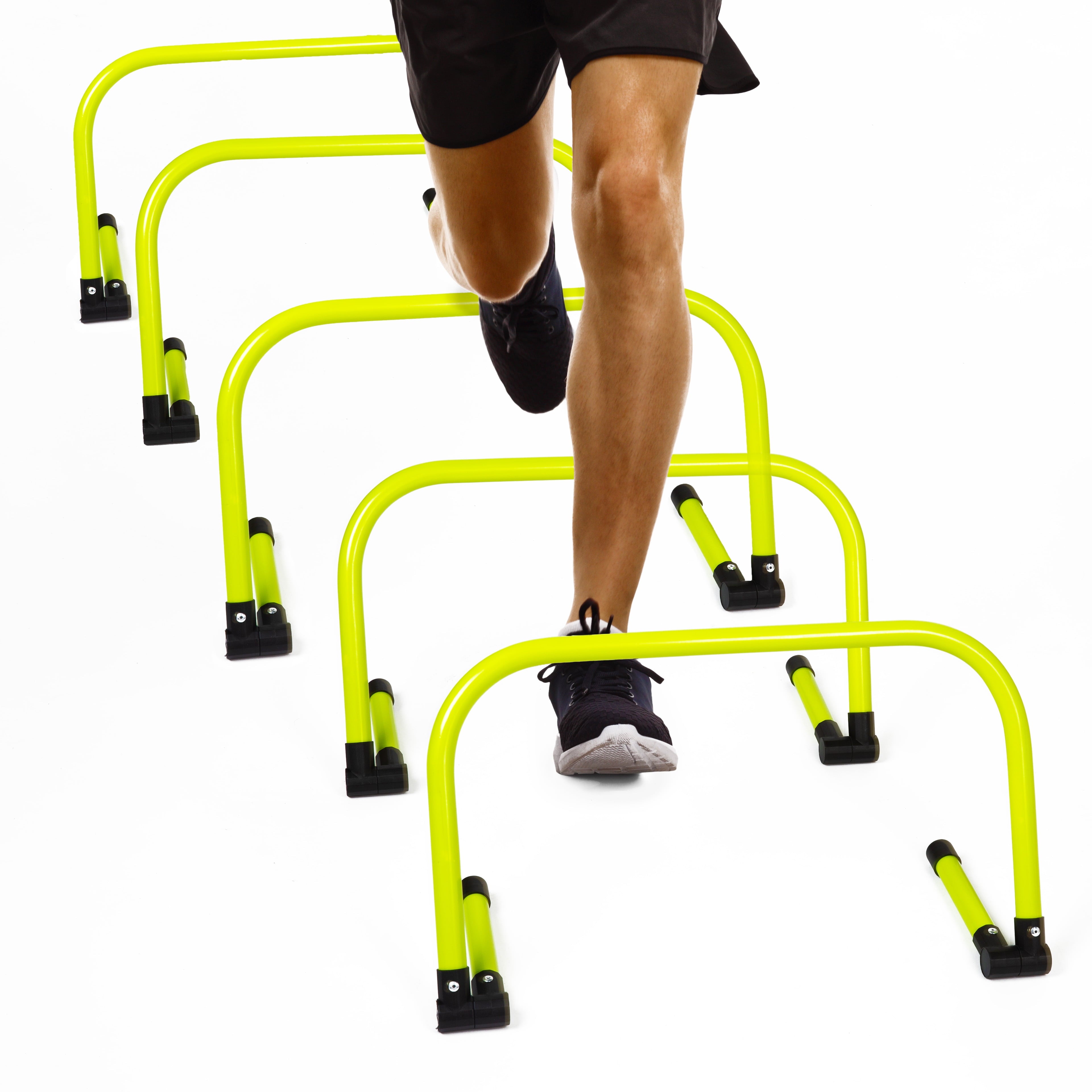 Adjustable Athletic Speed Training Hurdles, Jumping & Speed Training Fitness Equipment, Hurdles for Track & Field, Basketball, Soccer & More, Set of 5