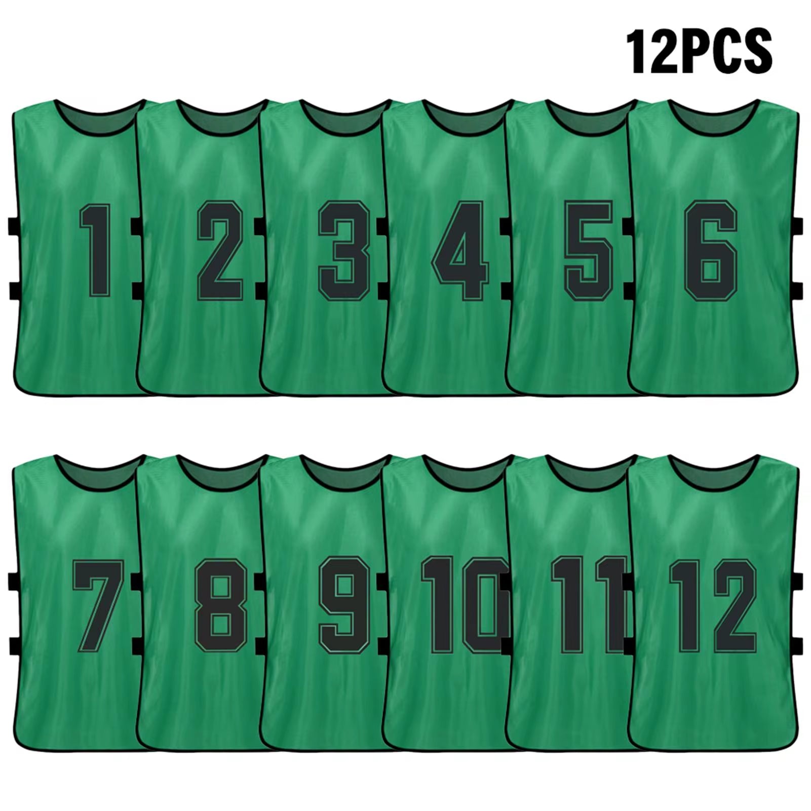 6PCS/2PCS Adults Soccer Pinnies Quick Drying Football Team Jerseys Youth Sports Scrimmage Soccer Team Numbered Bibs Sports Vest