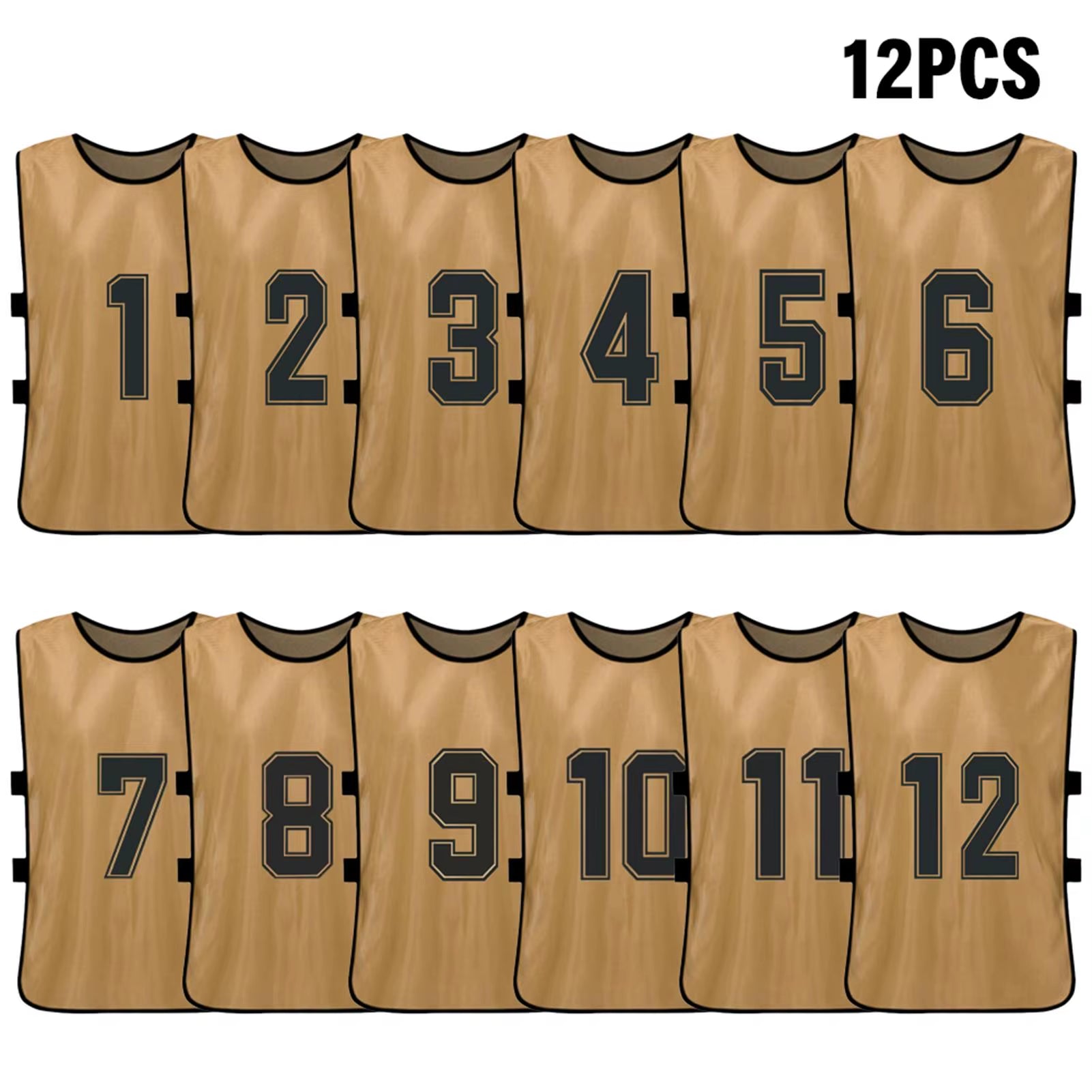 6PCS/2PCS Adults Soccer Pinnies Quick Drying Football Team Jerseys Youth Sports Scrimmage Soccer Team Numbered Bibs Sports Vest
