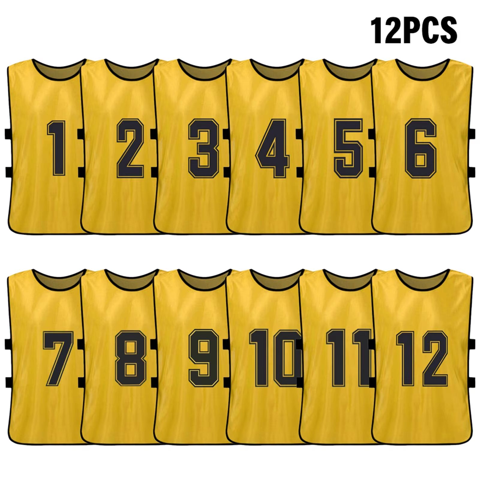 6PCS/2PCS Adults Soccer Pinnies Quick Drying Football Team Jerseys Youth Sports Scrimmage Soccer Team Numbered Bibs Sports Vest
