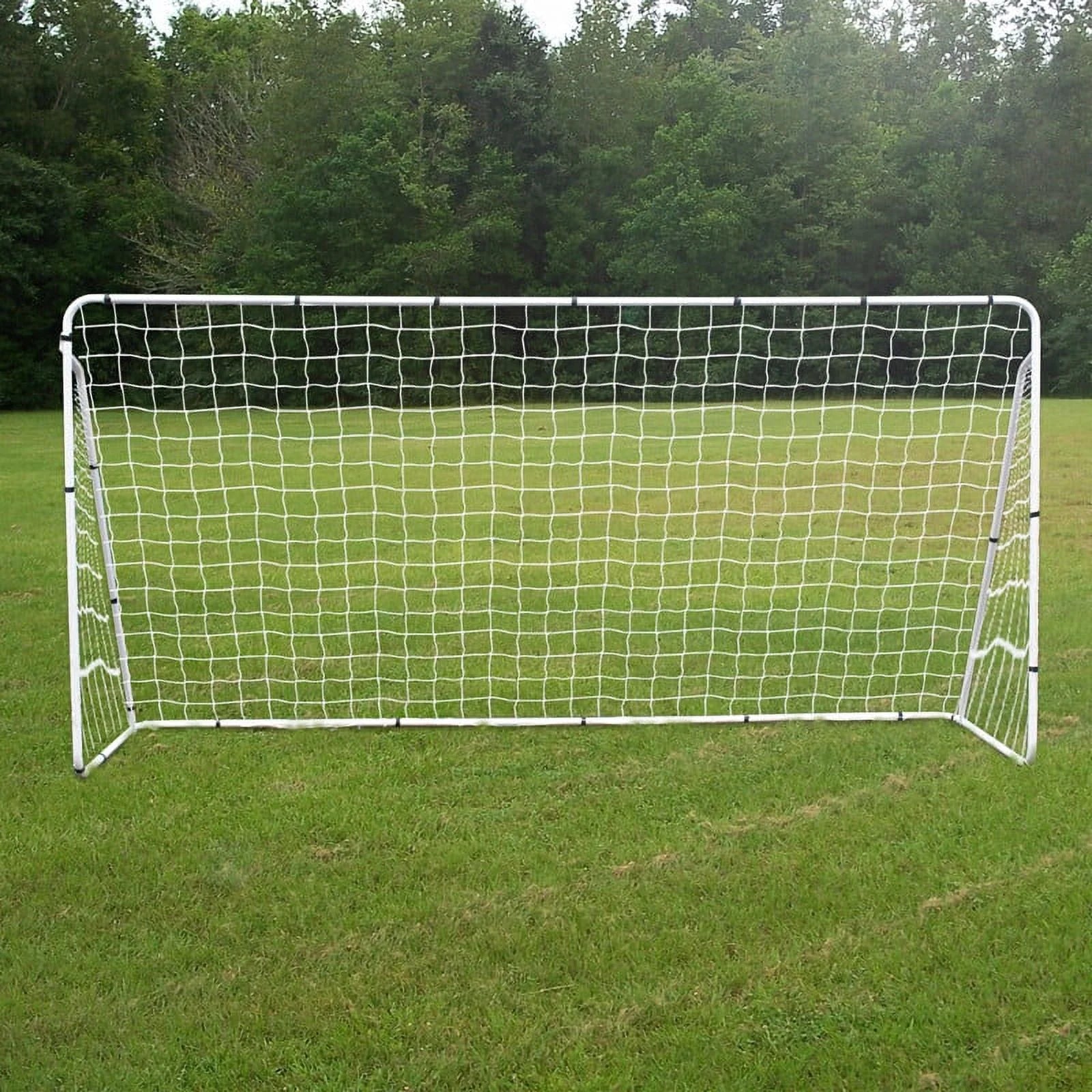12FT X 6FT Portable Soccer Goal Net Adult Kids Outdoor Soccer Training Steel Frame