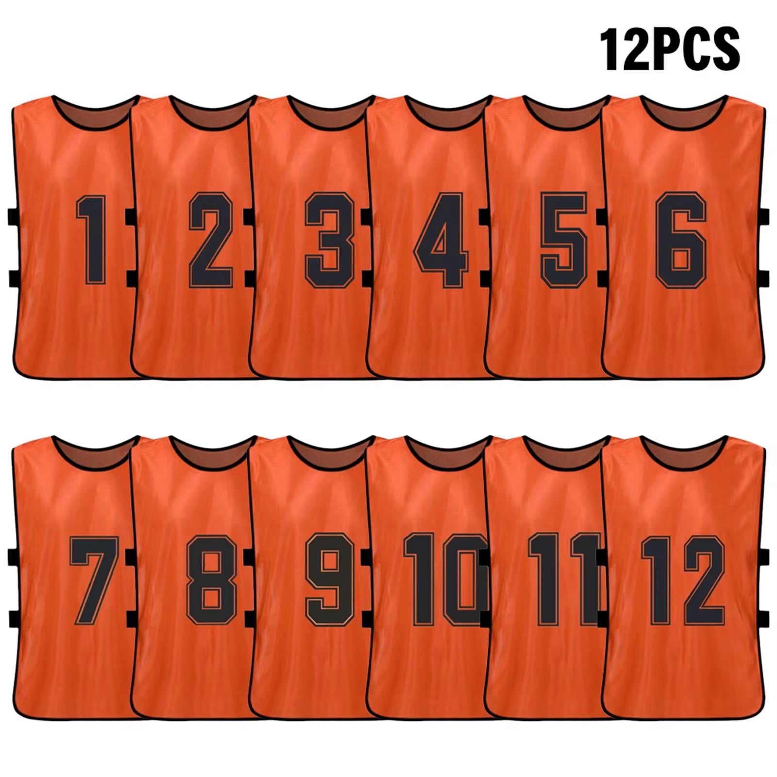 6PCS/2PCS Adults Soccer Pinnies Quick Drying Football Team Jerseys Youth Sports Scrimmage Soccer Team Numbered Bibs Sports Vest