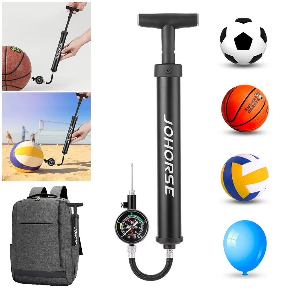 Ball Hand Pump Portable Soccer Pump Inflator Compact Volleyball Pump Multifunction for Basketball Football Volleyball